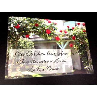 Plaque Chambre/Maison d'Hôtes avec photo à personnaliser