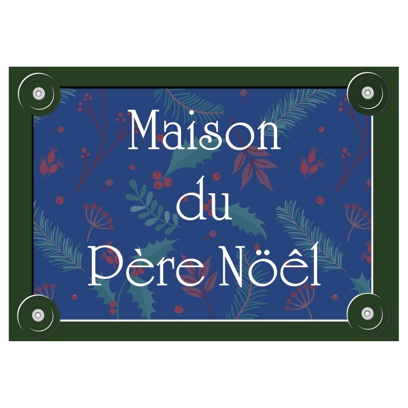 Plaque de rue parisienne Noël