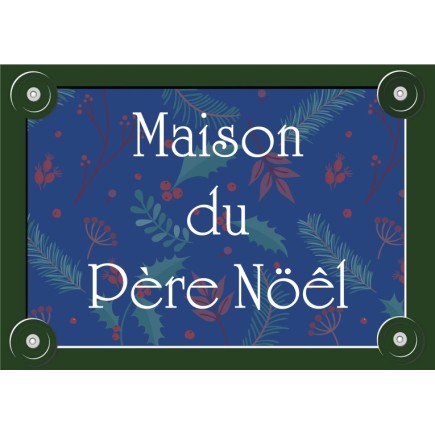 Plaque de rue parisienne Noël