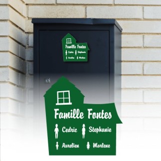 Numéro De Rue Pour Boîte Aux Lettres Adhésif - Numéro De Maison PVC (Vert)