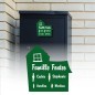 Plaque Boite aux lettres Maison avec pictogramme Plaque Boite aux lettres Maison avec pictogramme