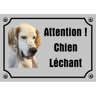 Panneau Attention chien méchant