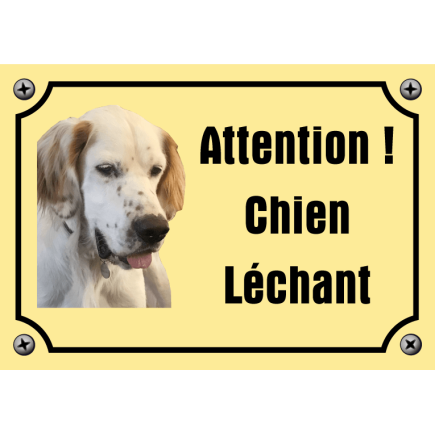 Panneau Chien Méchant Humour