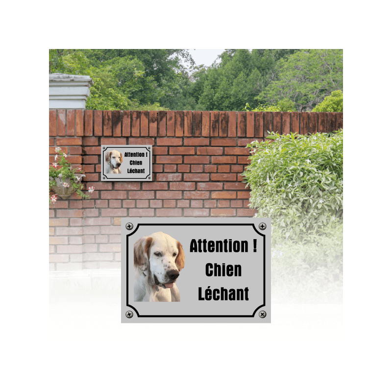 Achat / Vente Plaque de portail attention au chien personnalisée photo