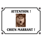 Plaque chien humour "Chien marrant"