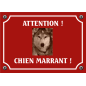 Plaque chien humour "Chien marrant"