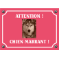 Plaque chien humour "Chien marrant"