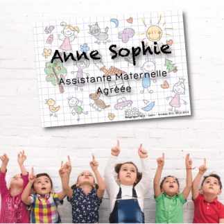 Plaque Assistante Maternelle Dessin