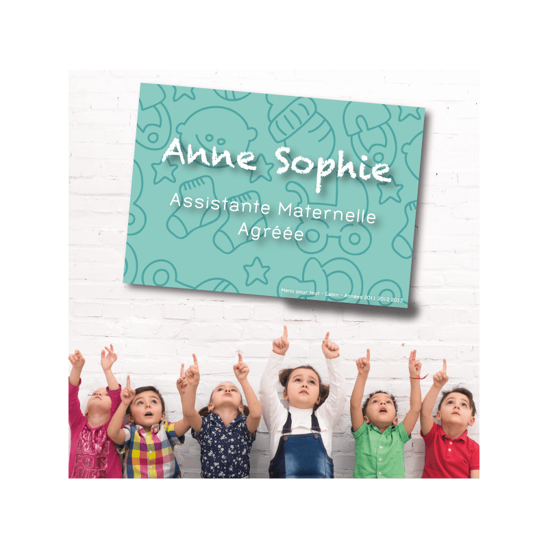 Plaque Cadeau Assistante Maternelle