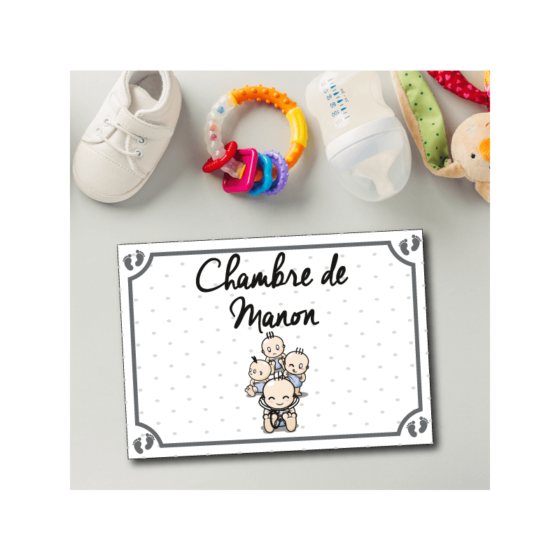 Plaque de chambre bébé Plaque de chambre bébé
