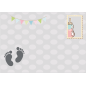 Plaque de chambre bébé pied Plaque de chambre bébé pied