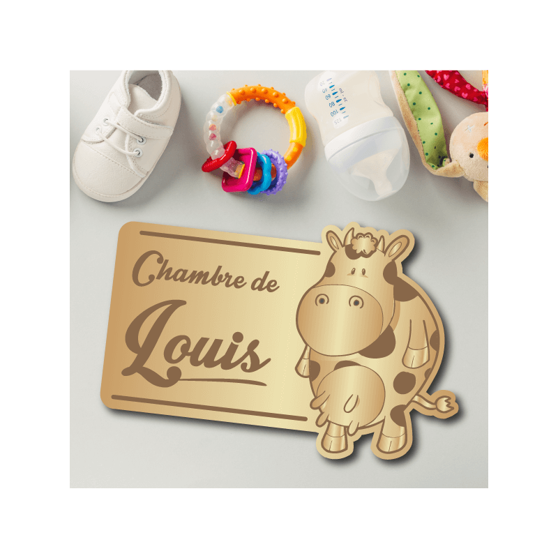 Plaque de porte personnalisée enfant et bébé avec prénom