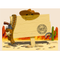 Plaque chambre enfant Western