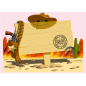 Plaque chambre enfant Western Plaque chambre enfant Western