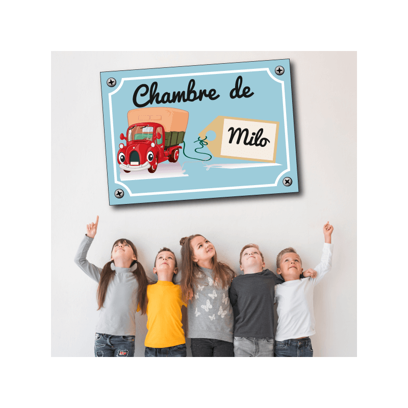 Plaque Chambre Enfant Voiture