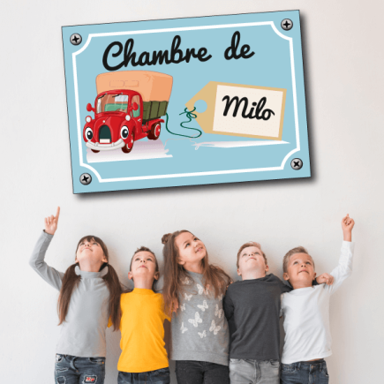 Plaque Chambre Enfant Voiture