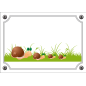 Plaque chambre enfant Escargot Plaque chambre enfant Escargot