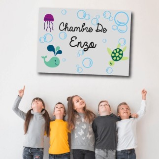 Plaque Chambre Enfant mer