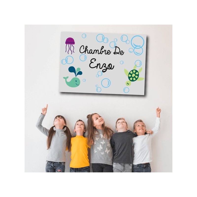 Plaque Chambre Enfant mer