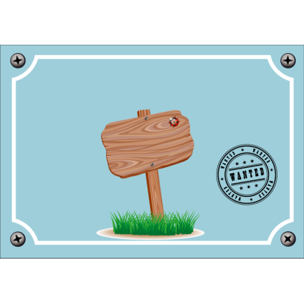 Plaque chambre enfant Panneau