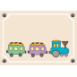 Plaque chambre enfant Train