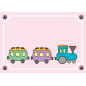 Plaque chambre enfant Train