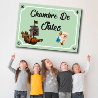 Plaque de chambre Pirate