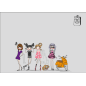 Plaque de chambre Ado fille shopping Plaque de chambre Ado fille shopping