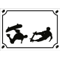 Plaque de chambre ado skate