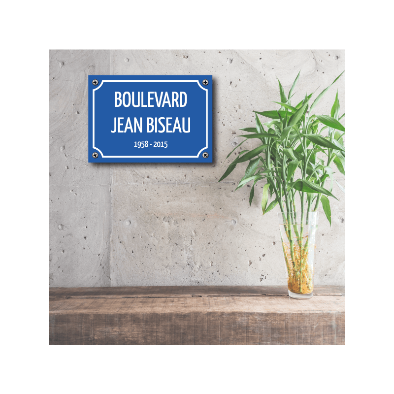 Plaque de rue personnalisée en aluminium