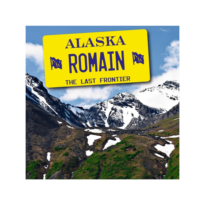 Plaque Immatriculation US Alaska à personnaliser