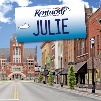 Plaque Immatriculation US Kentucky à personnaliser