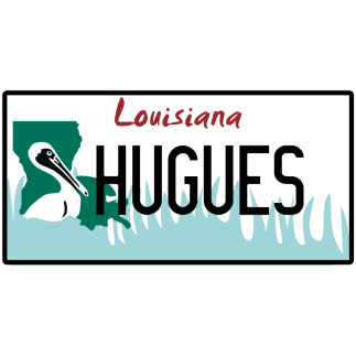 Plaque Immatriculation US Louisiane à personnaliser