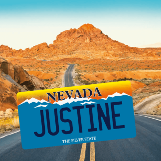 Plaque Immatriculation US Nevada à personnaliser
