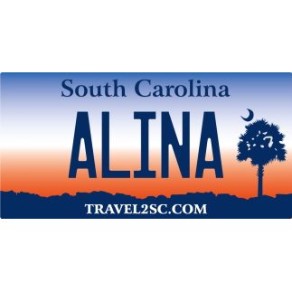 Plaque Immatriculation US South Carolina à personnaliser
