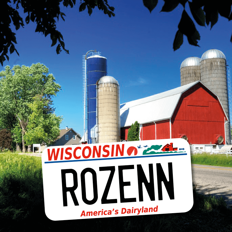 Plaque Immatriculation US Wisconsin à personnaliser