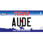 Plaque Immatriculation US Texas à personnaliser