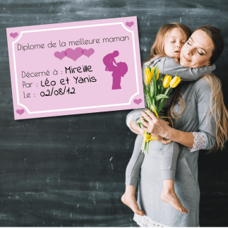 Diplome de la Meilleure maman