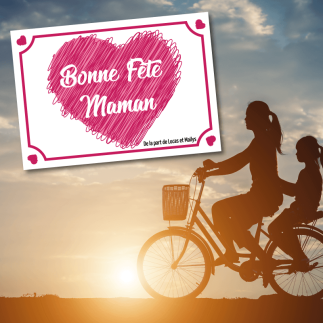 Plaque cadeau Coeur pour Maman