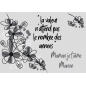 Plaque cadeau Fleur pour Maman