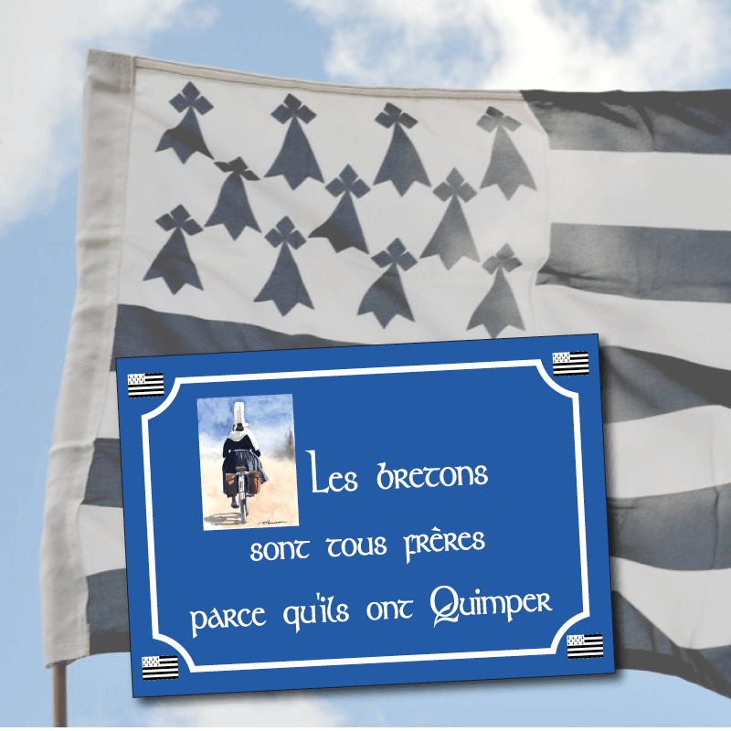 Plaque Bretagne Bretons Tous Freres