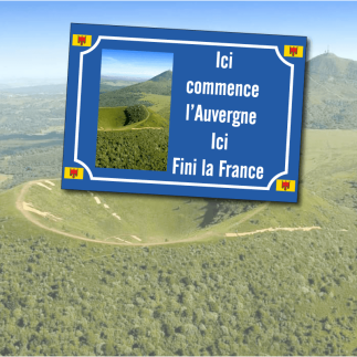 Plaque Auvergne Humour