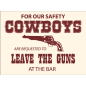 Plaque de décoration Thème Cowboys 20x15cm Plaque de décoration Thème Cowboys 20x15cm
