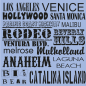 Plaque décoration thème Californie 20 x 20 cm Plaque décoration thème Californie 20 x 20 cm