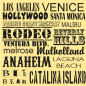 Plaque décoration thème Californie 20 x 20 cm Plaque décoration thème Californie 20 x 20 cm