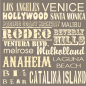 Plaque décoration thème Californie 20 x 20 cm Plaque décoration thème Californie 20 x 20 cm