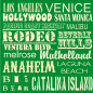 Plaque décoration thème Californie 20 x 20 cm Plaque décoration thème Californie 20 x 20 cm