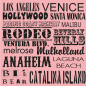 Plaque décoration thème Californie 20 x 20 cm Plaque décoration thème Californie 20 x 20 cm