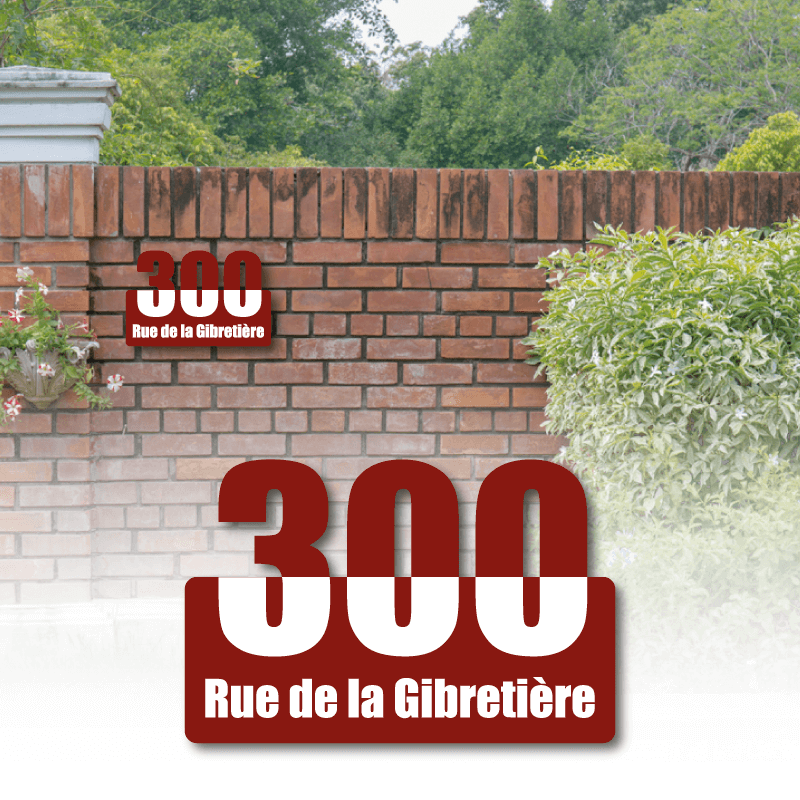Numéro de maison découpe chiffre Numéro de maison découpe chiffre