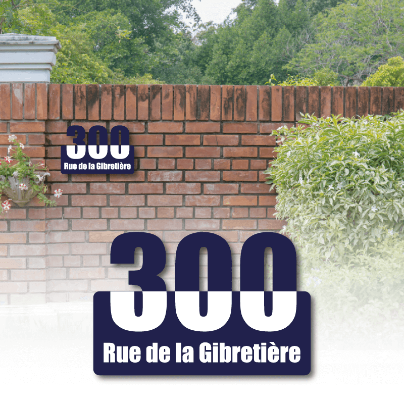Numéro de maison découpe chiffre Numéro de maison découpe chiffre
